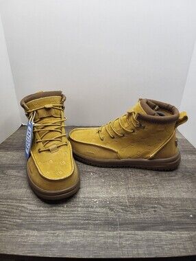 Jelly Roll Hey Dude Leather Boots Bradley Tan Brown Skull Print Mens Sz 10 New